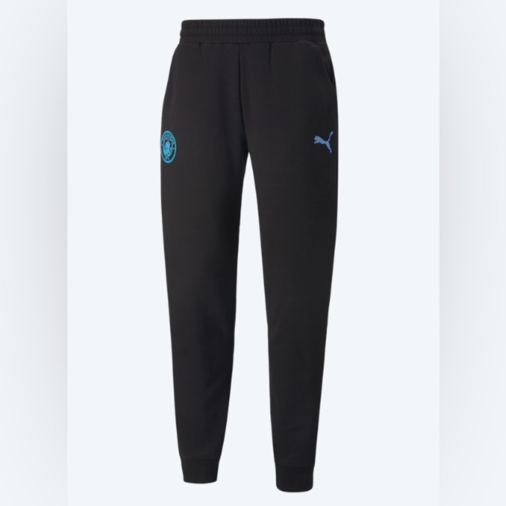 Kid’s Puma Official Manchester City FC Essential Fleece Lined Sweat Pants Size S